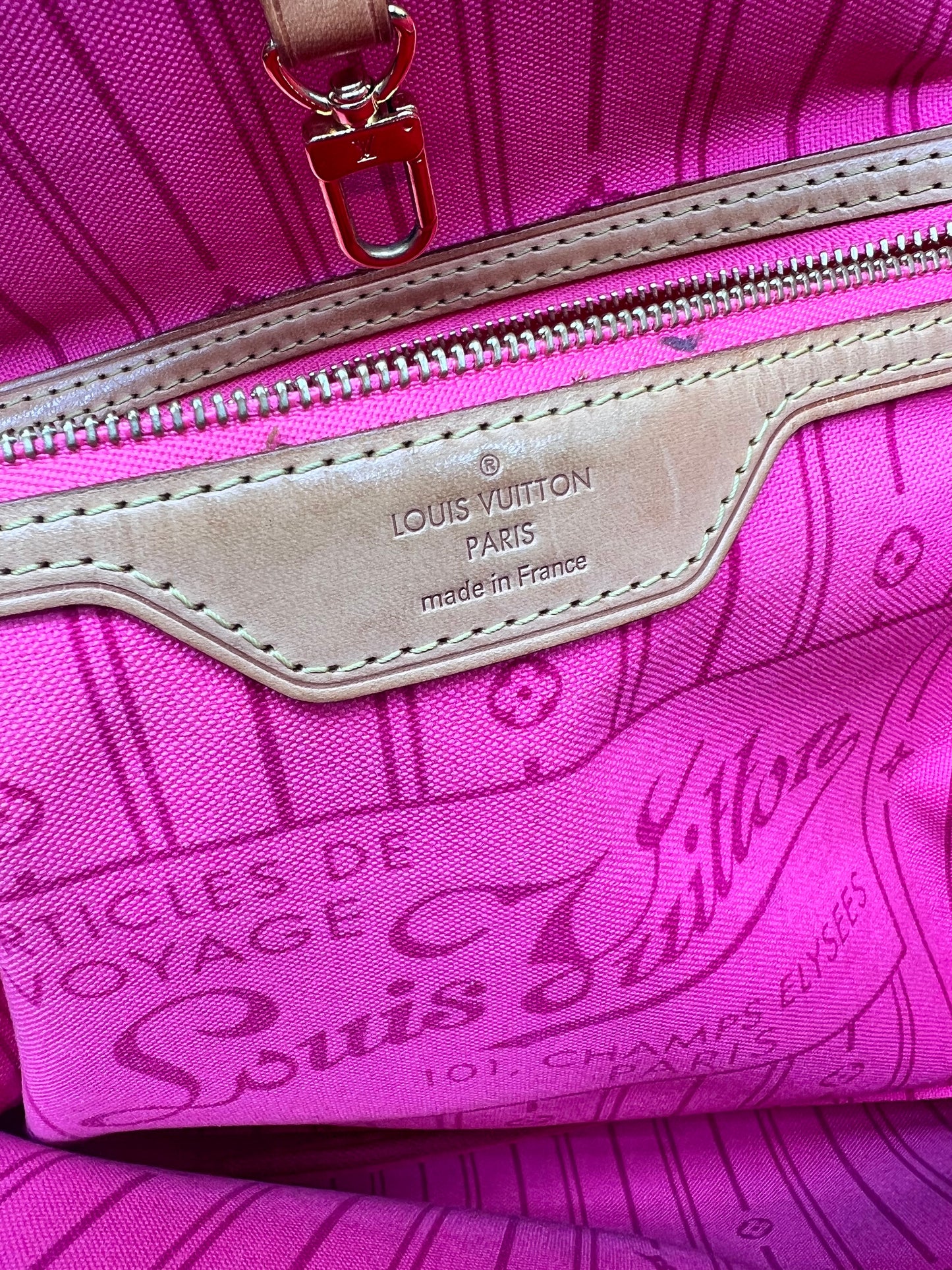 Louis Vuitton Brown Handbags Nevefull Roses MM