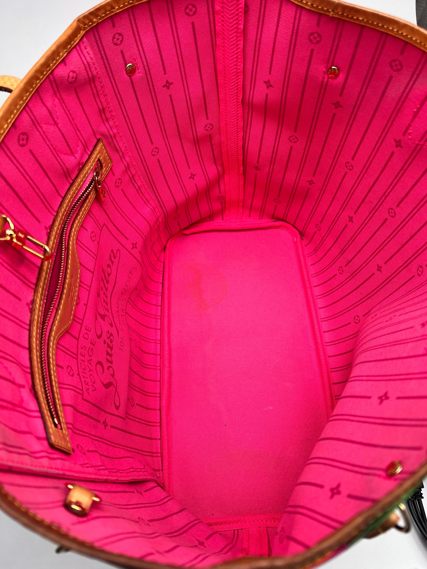 Louis Vuitton Brown Handbags Nevefull Roses MM