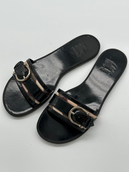 Burberry Size 37 Black Sandals