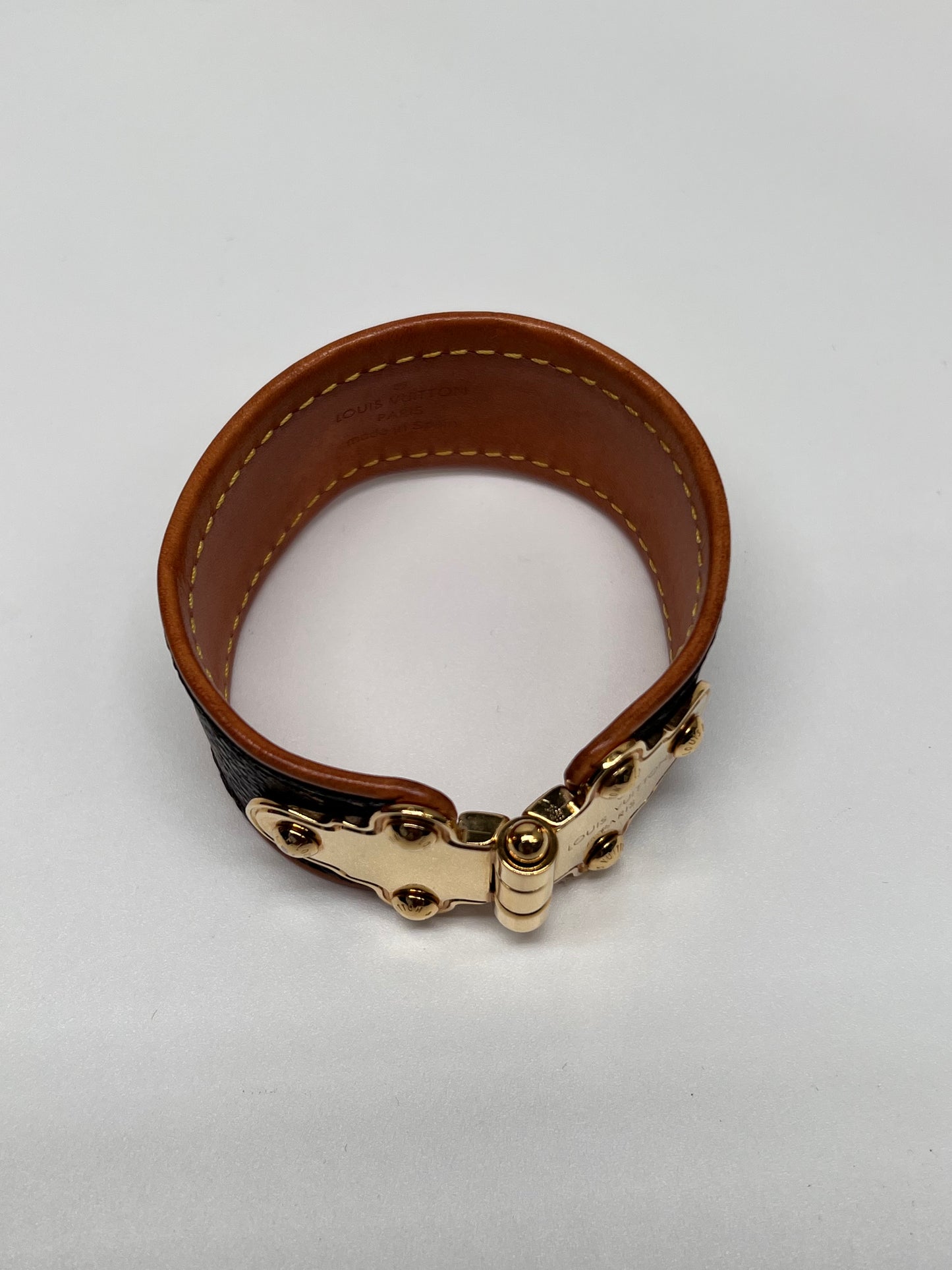 Louis Vuitton Brown Jewelry Save It Bracelet